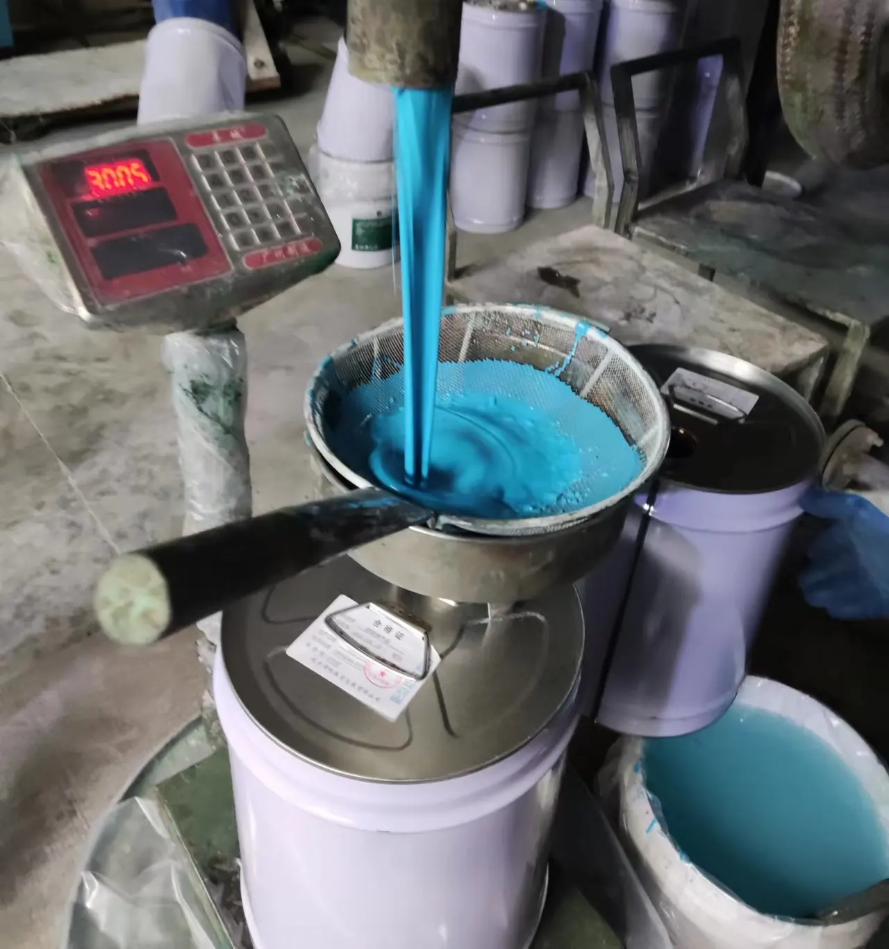 Sıcak satış mavi silikon poliüretan dolgu yapıştırıcı boya inşaat için pardösü su bazlı Packing-1kg MOQ
