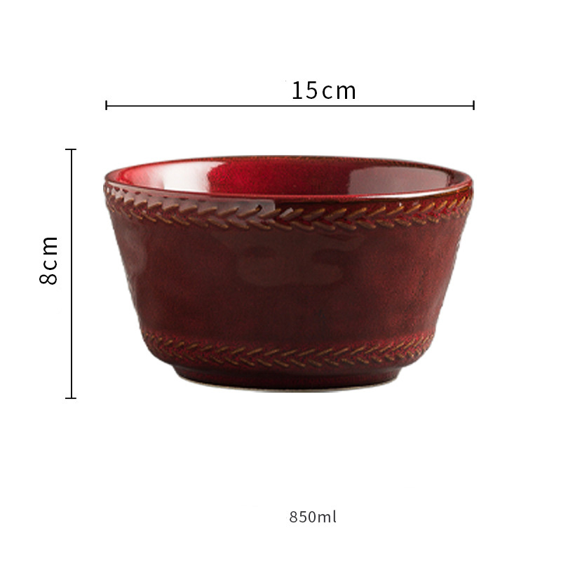 Cuenco rojo-15cm