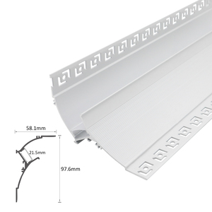 Led alüminyum profil ışık 115 alçıpan ekstrüzyon kanalı konut için Led gömme Led ekstrüzyon - Product Image 3