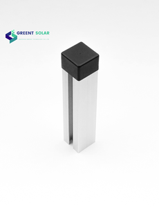Güneş PV sistemi çatı alüminyum montaj sistemi 40X40mm ray kapağı yüklemek