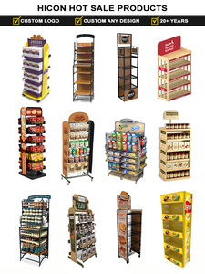 Kim loại hiện đại freestanding cà phê cửa hàng Thiết bị hiển thị tầng Cà Phê Máy xay sinh tố thực phẩm hiển thị khán đài - Product Image 2