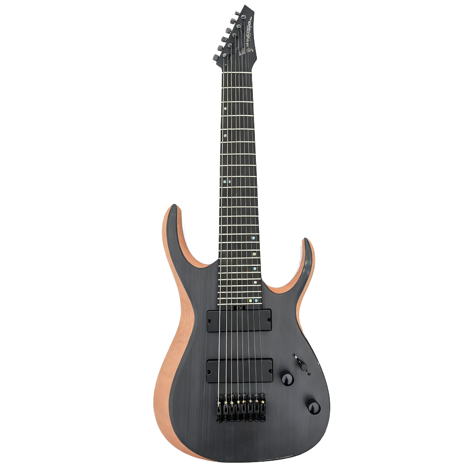 Configuration de données authentique pour Black 8-string.