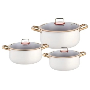 Sang trọng 6-Piece chuyên nghiệp Đức thép không gỉ cảm ứng <span class=keywords><strong>Cookware</strong></span> Set cao cấp không dính bếp chảo - Product Image 1