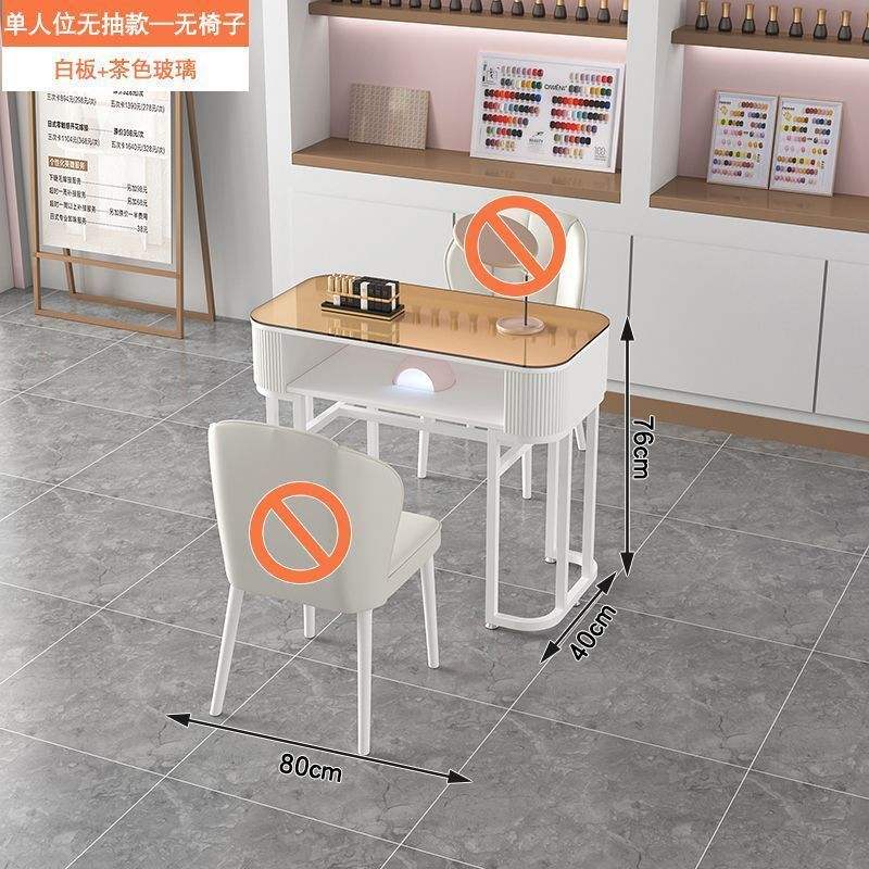 Camel-colored - Tempered glass countertop