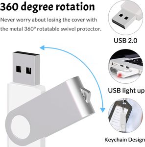 20 gói 2GB USB 2.0 ổ đĩa <span class=keywords><strong>flash</strong></span> số lượng lớn xoay ngón tay cái ổ đĩa với SSD lưu trữ <span class=keywords><strong>Windows</strong></span> <span class=keywords><strong>10</strong></span> kinh doanh loạt Trắng - Product Image 3