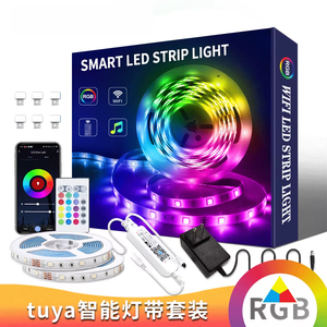 LEDEAST AV-FA100 muti-fonksiyonu 10m esnek Tuya Wifi akıllı cep telefonu kontrolü 16 milyon RGB renk değiştiren LED şerit işık - Product Image 2