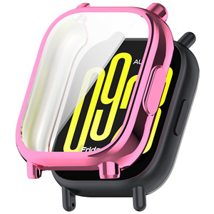 For Redmi Watch 5 <strong>Active</strong> Metallic TPU Hard Case, Transparent Silicon Full Protection <strong>Cover</strong> for Redmi Watch 5 Lite