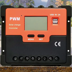 12 В/24 В автоматический PWM 30A 40A 50A 60A Солнечный контроллер с амперным дисплеем и двойным выходом USB - Product Image 4