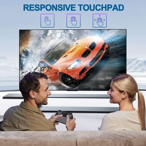EASYTONE Rechargeable Li-ion Battery 87 <strong>Keys</strong> Backlit Mini Wireless <strong>Keyboard</strong> Touchpad Mouse Combo Multi-Media Handheld for Gaming - Product Image 3