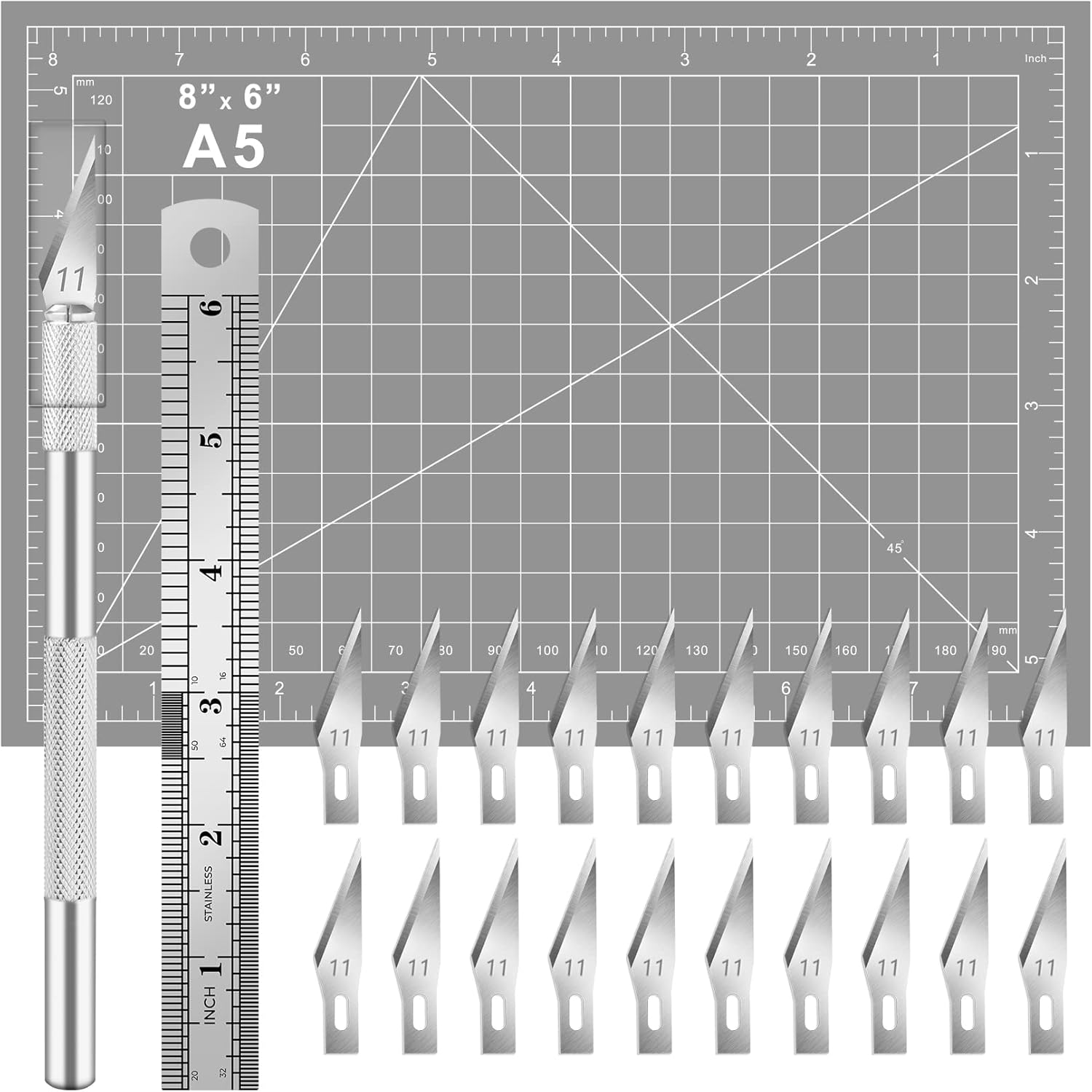 A5 gris-25 pièces