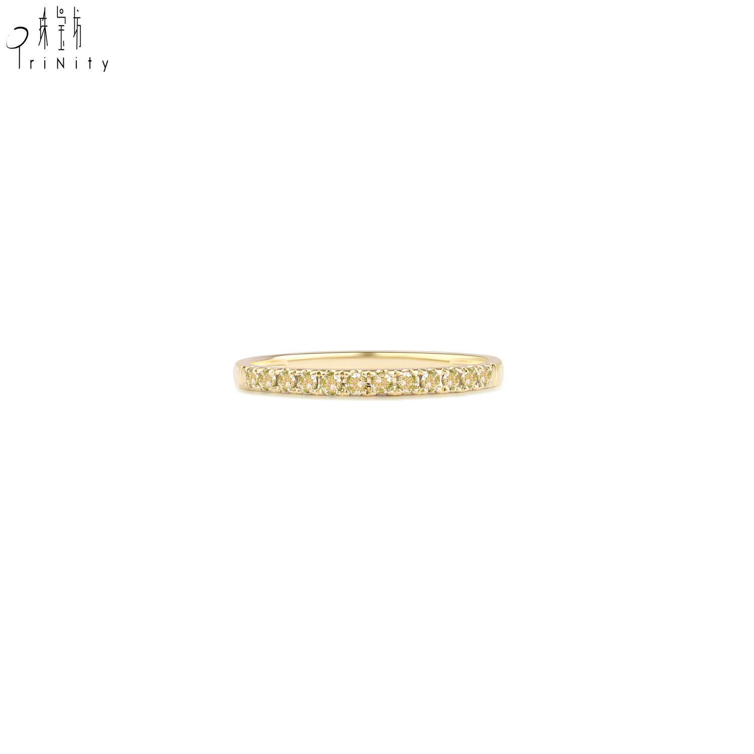18K Yellow Gold Yellow Sapphire