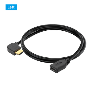 1FT 30CM 90 grados HDMI extensor de alta velocidad Hdmi 2,0 4K 60Hz ángulo izquierdo HDMI macho a hembra Cable de extensión para HDTV, proyector - Product Image 5