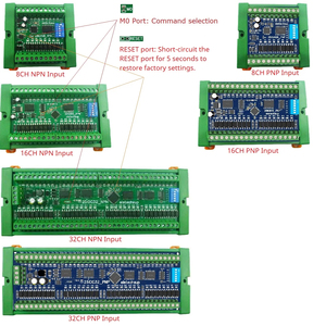 8/16/32 DI-DO Modbus DMOS PNP出力 & NPN/PNP入力モジュールPLC RS485リモートIO拡張ボード25IOA08 25IOB16 25IOC32 - Product Image 6