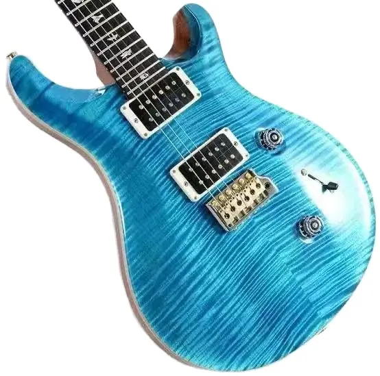 Gitar listrik kustom 24 10Top (biru Carroll)