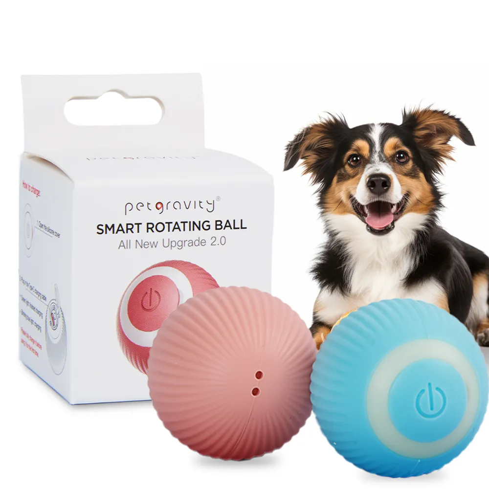 Venta al por mayor Katten Speelgoed Pet automático inteligente eléctrico electrónico gato juguete interactivo gato bola juguetes para gato bola rodante inteligente