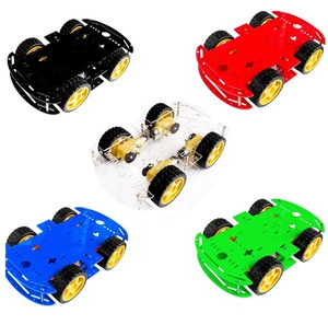 Smart Car Kit 4WD Smart Robot Auto-Chassis-Kits Auto mit Geschwindigkeit geber und Batterie kasten Diy Electronic Kit für Arduino - Product Image 2