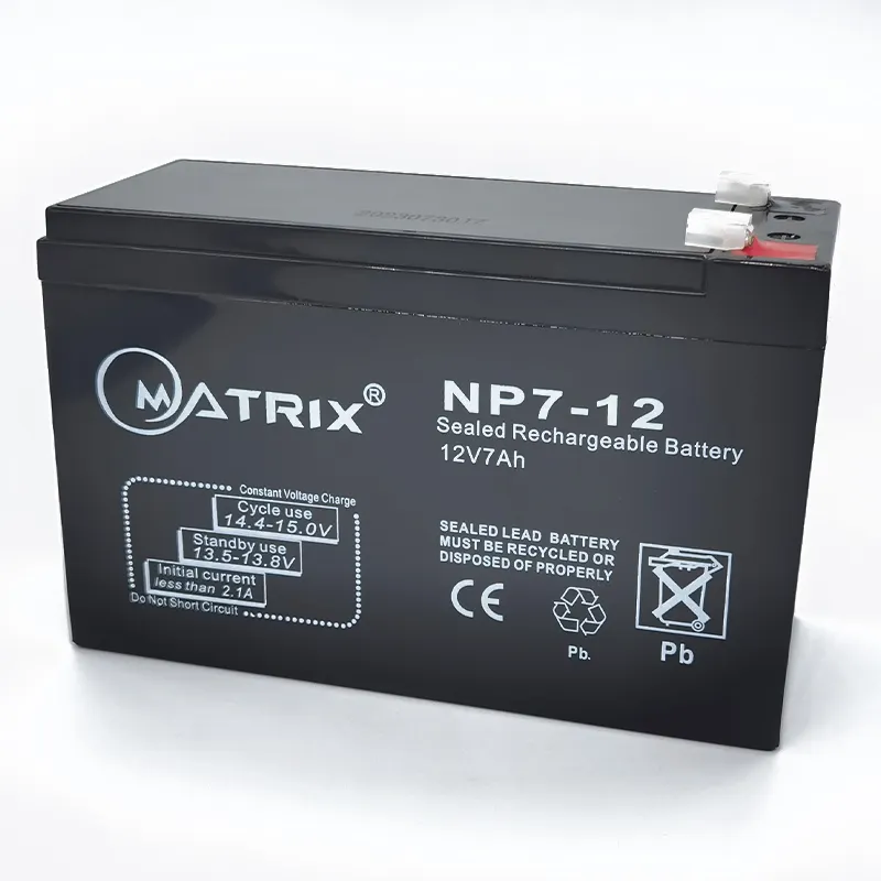 MATRIX 12V7Ah acumulador batería de plomo ácido energía de respaldo