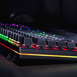 Teclado de luz RGB multifunción para videojuegos, interruptor óptico negro, Razer, Huntsman Elite, con reposamuñecas, novedad - Product Image 2