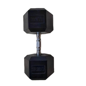 Mukavemet eğitimi için Metal saplı çift veya tek elle sıkıştırılmış altıgen dambıl - Product Image 6