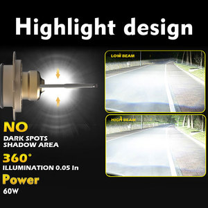 หลอดไฟหน้ารถยนต์120วัตต์ LED 8000LM H3 6500K สำหรับยานพาหนะ B M W ผลิตจากโรงงาน - Product Image 4