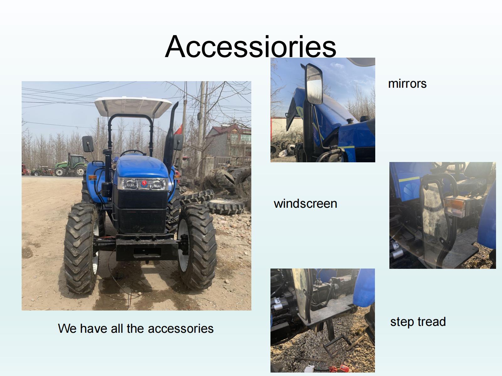 used second hand new wheel tractor 4X4wd john deere 120hp with farming equipment agricultural machinery mini compact loader