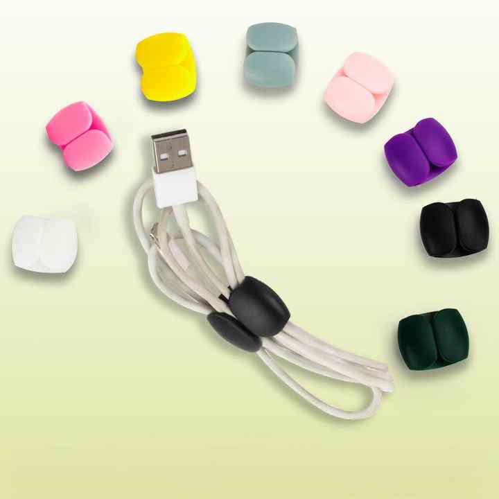 Simple Multi-Function Winder with Flexible Design for Kitchen Use for Earphone Charging & Data Cable Storage