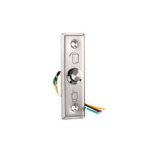 Metal Access Control NO/NC/COM Stainless Steel Switch Panel <strong>Push</strong> Door Release <strong>Exit</strong> <strong>Button</strong> - Product Image 1