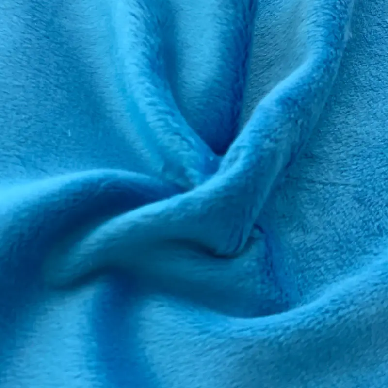 Super Soft Micro Tear-resistant Short Plush Colorful Plain Brushed Suede Velboa Fabric For Toy Garments