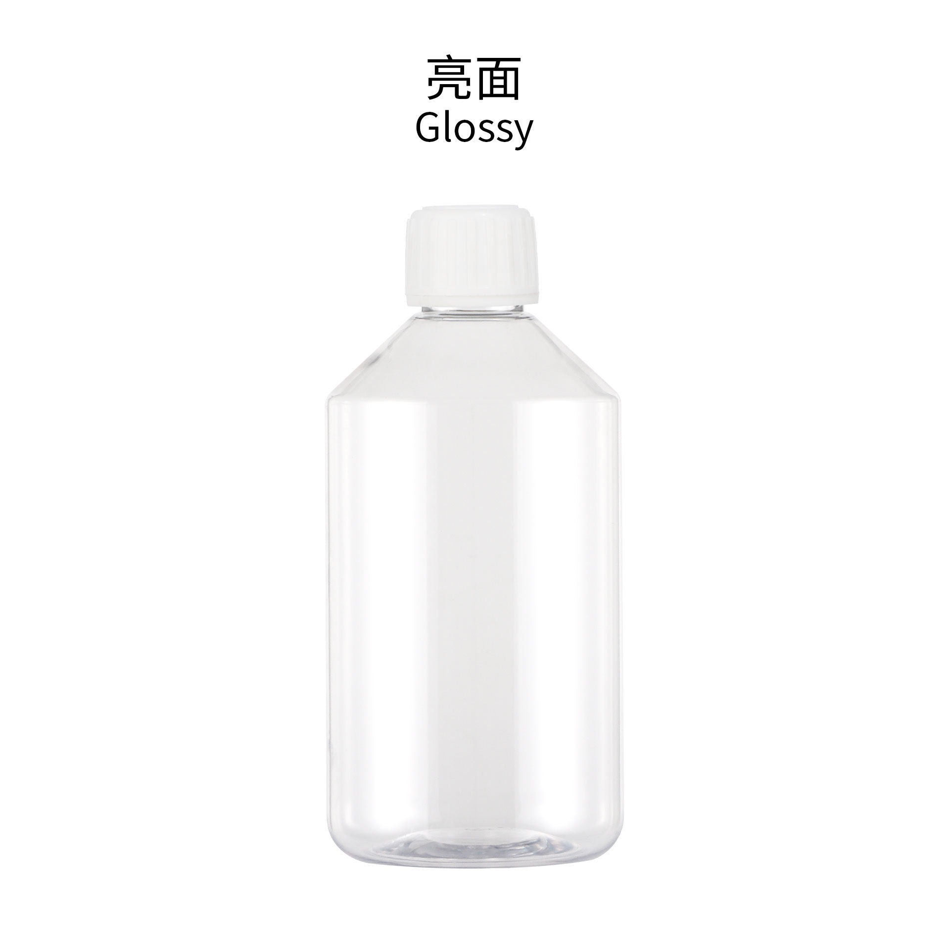 Flacon transparent avec bouchon d'hydrolat blanc