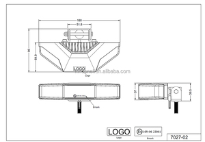 デュアルカラーECE R65クラス2 R10 SAE LED表面マウントグリルライト72W LEDフラッシュストロボライト270度幅SA7027 - Product Image 5