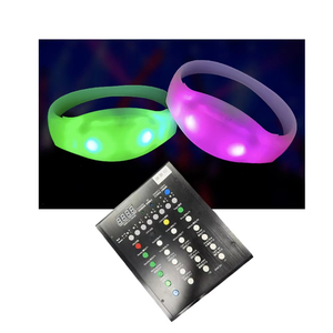 Radio personalizzato braccialetto evento telecomando luce Up Timer concerto lampeggiante programmabile Dmx 4 Custom Logo braccialetti Led - Product Image 5