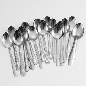 厂家直销18/0便宜银器不同设计机器抛光餐具不锈钢餐具 - Product Image 3