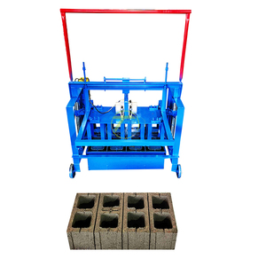 Maquinaria de fabricación de bloques de hormigón móvil pequeña portátil Máquina de moldeo de ladrillos huecos Procesamiento de fabricación de ladrillos eficiente - Product Image 1