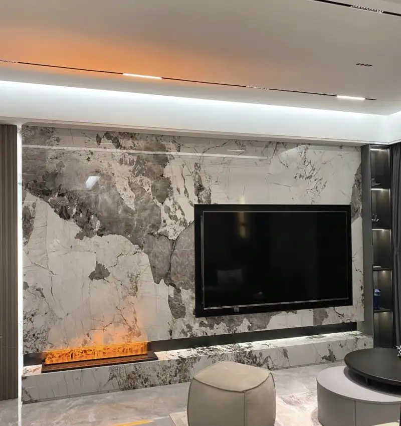 Feuille de mousse de marbre PVC PET panneau de texture décoratif panneaux muraux décoration intérieure de la maison panneaux muraux en plastique artificiels feuille