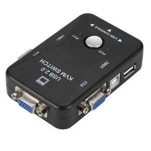 Hot Sale VGA USB <strong>KVM</strong> <strong>Switch</strong> 2-Port USB2.0 for Computer AutoController Keyboard Mouse Printer Monitor/<strong>KVM</strong> <strong>Switches</strong>
