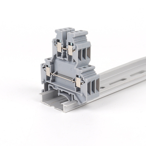 UKK3 Bloque de terminales de carril DIN de doble capa Conector de cable modular universal PA66 Bloque de terminales de alimentación - Product Image 4