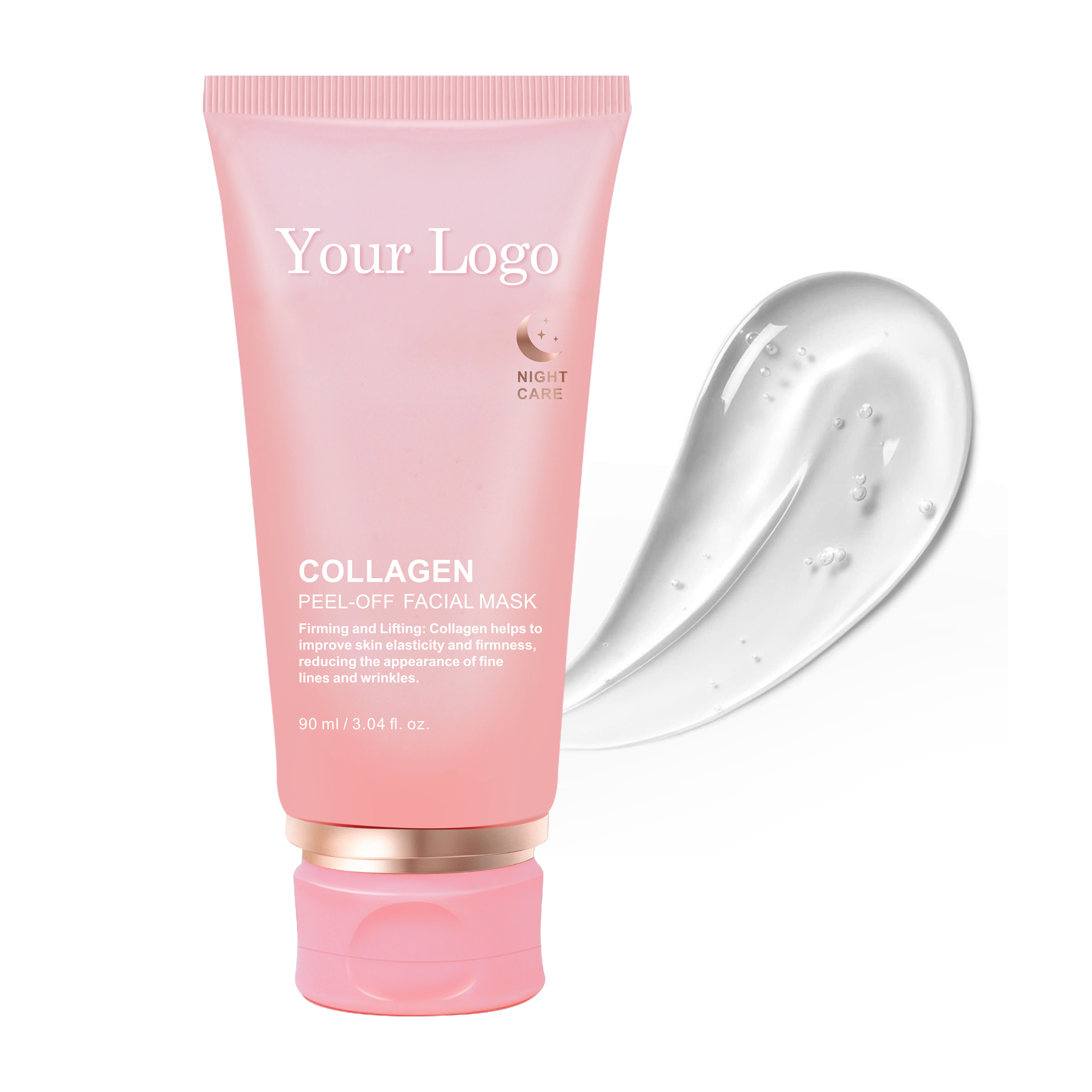 Masque facial peel-off au collagène