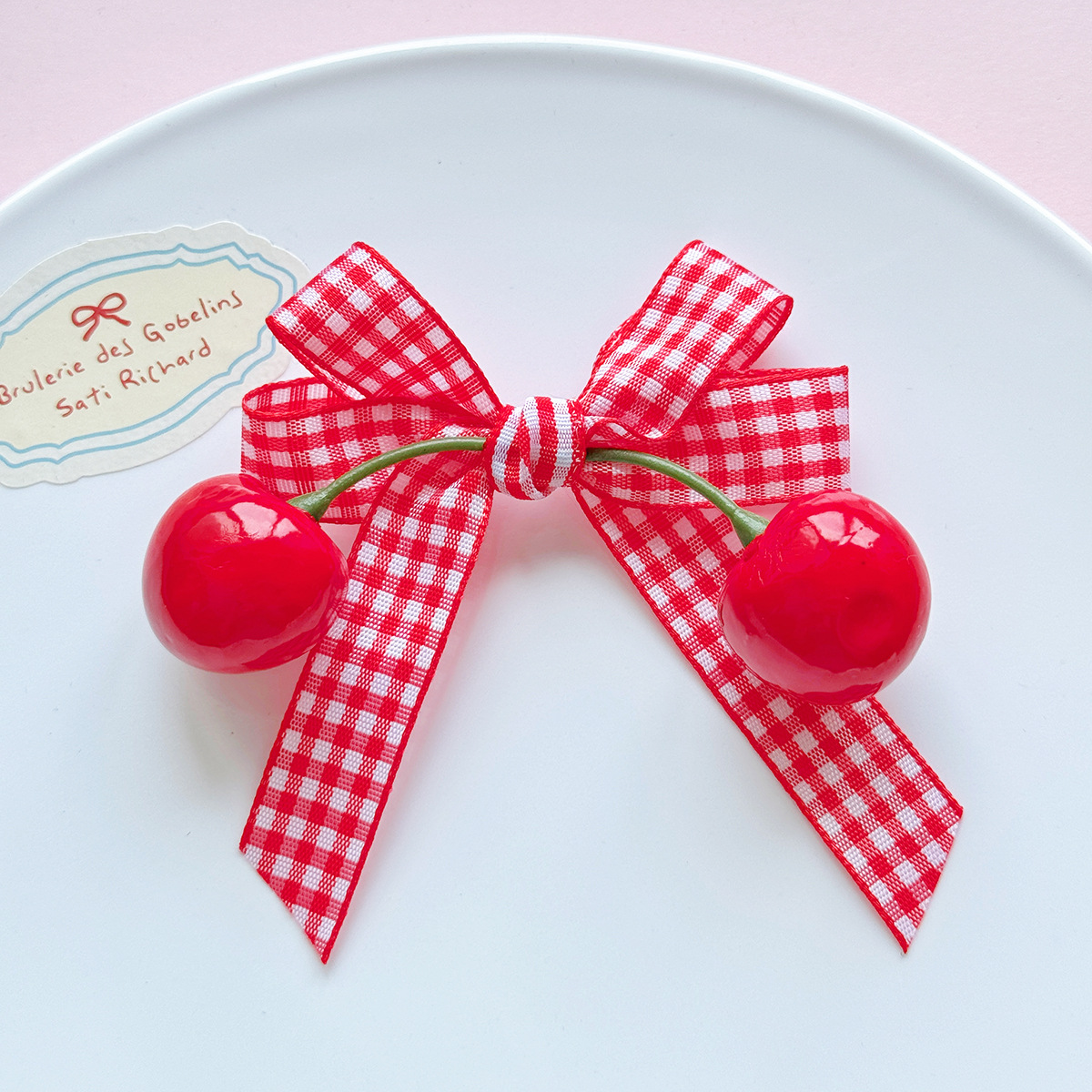 Large cherry bow 80*77mm