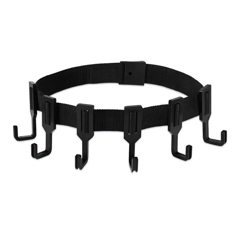 Noir (une sangle avec 6 crochets)