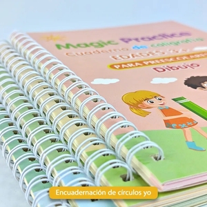 หนังสือเวทมนตร์ภาษาสเปนการเรียนรู้ตัวเลขตัวอักษรสำหรับเด็กใช้ซ้ำได้ฝึกมายากลการเขียน Montessori - Product Image 2