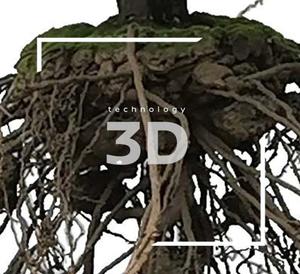 目に見える根を持つ人工植物の木をぶら下げている露出した木の根 - Product Image 6