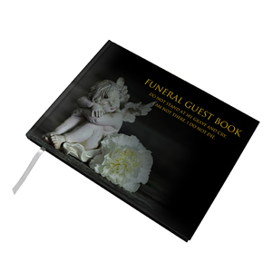 สมุดปกแข็งพร้อมกล่องสมุดลงชื่อที่ระลึกสำหรับแขกงานศพ - Product Image 4