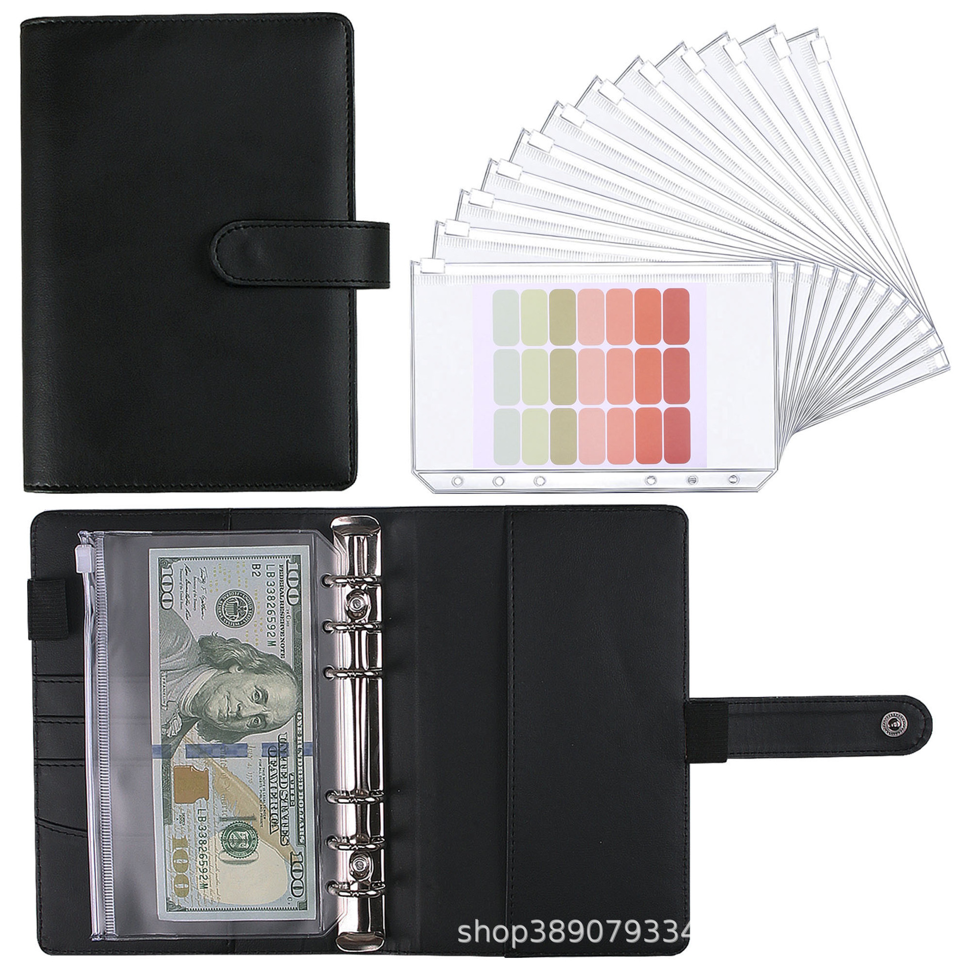 Snaps 1-black zip pocket 1221 tabs 1