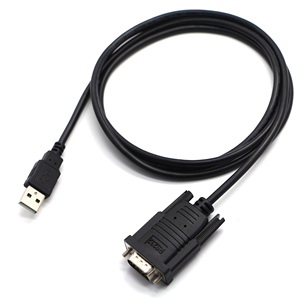 制造商USB 2.0至RS232串行端口DB9 9针连接器公转换器适配器，带用于计算机调制解调器的FTDI芯片组
