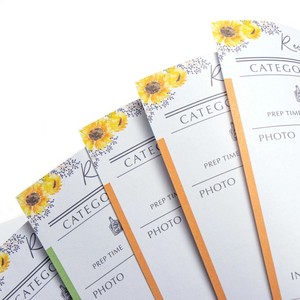 あなた自身のレシピで書くためのレシピ本、仕切りとタブ付きの個人的な空白の取り外し可能なハードカバーレシピジャーナルブックバインダー - Product Image 5