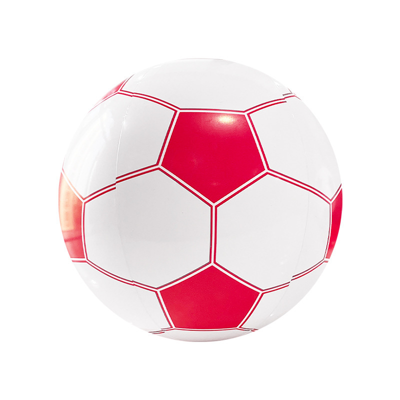 40CM red and white football