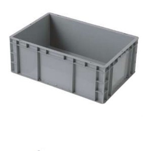 Contenedor de almacenamiento de plástico sólido apilable colorido con logotipo personalizado con tapa adjunta para caja móvil - Product Image 1