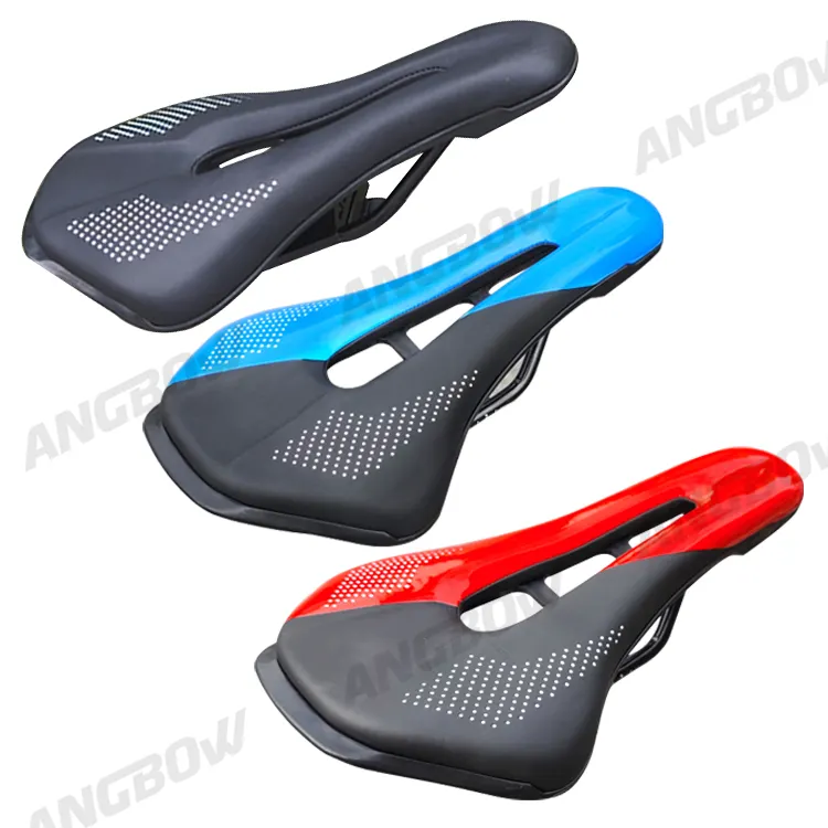 ПВХ/Полиуретановый пенопласт черный/красный/синий велосипедные сиденья седло для велосипеда для горного/дорожного велосипеда