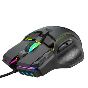 HXSJ S700 10 Tasten kabel gebundene Gaming-Maus Makro-Programmierung 13 RGB-Beleuchtungs modi 6 Gänge 12800dpi Factory Spot Großhandel