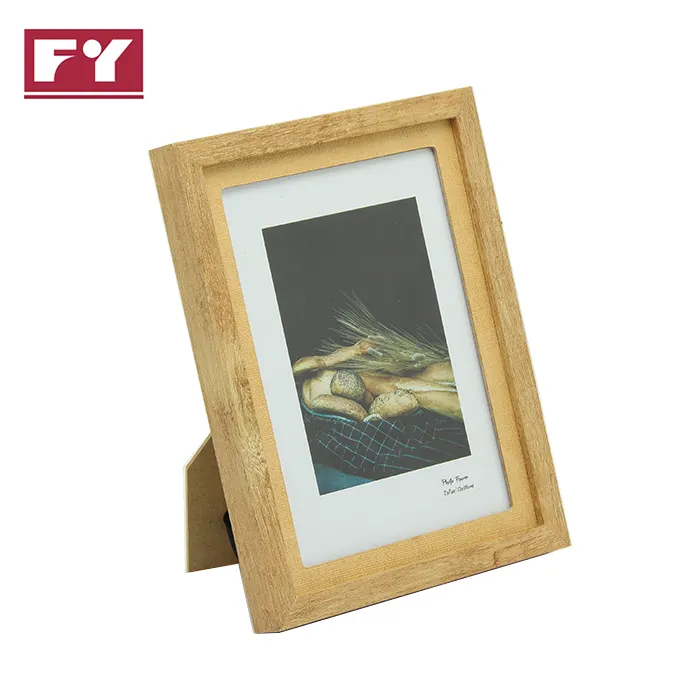Marco de foto de mesa de cartón de madera, decoración para el hogar y la Oficina, impresión personalizada